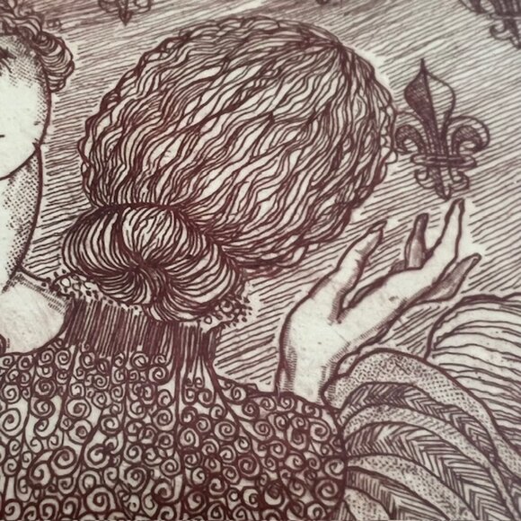 Carol Travers Lummus Original Signed & Numbered Artwork  3/250 Etching Painting - Picture 4 of 12